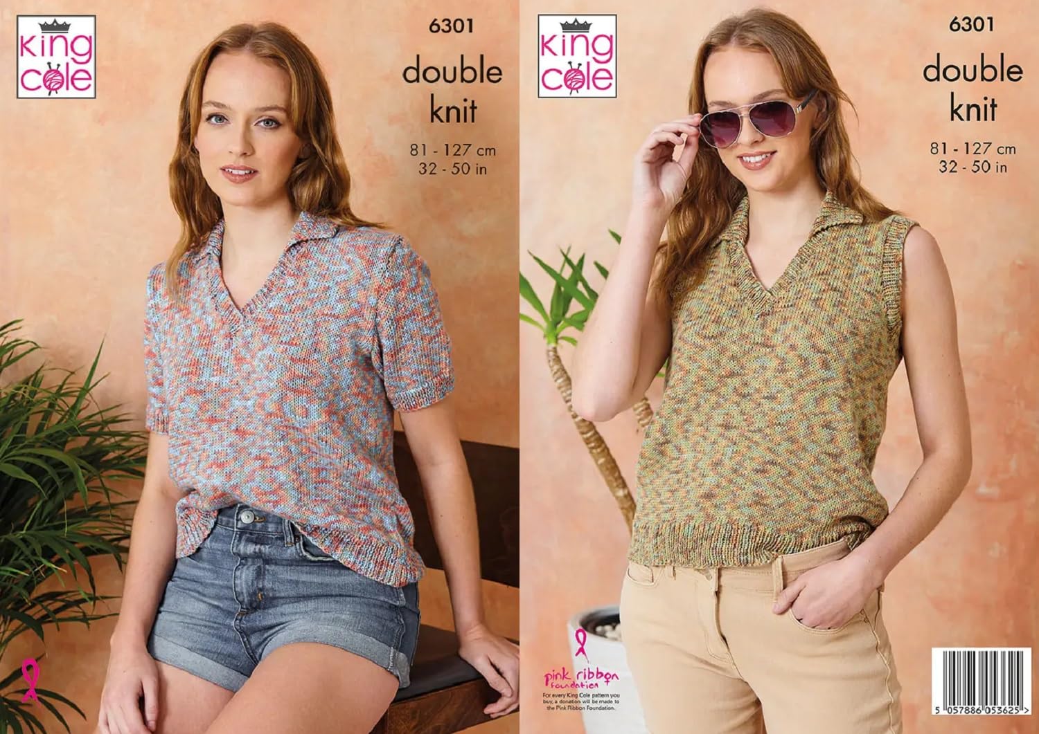 King Cole DK Knitting Pattern Tops 6301