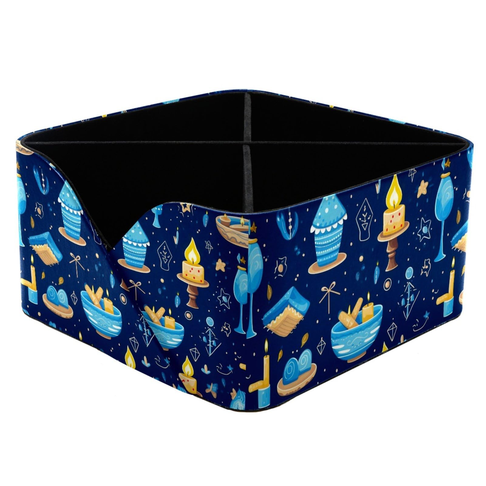 Organiseur de bureau en cuir PU porte-stylo et rangement fournitures de bureau