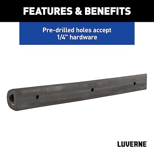 Miniatura 5 de Luverne 2090616-2 - Tiras de protección de parachoques de goma universal de 20 pulgadas, muelle de carga, parachoques trasero, paquete de 2