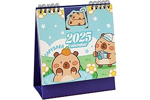 2025 Mini Desk Calendar: Delightful Capybaras for Every Month