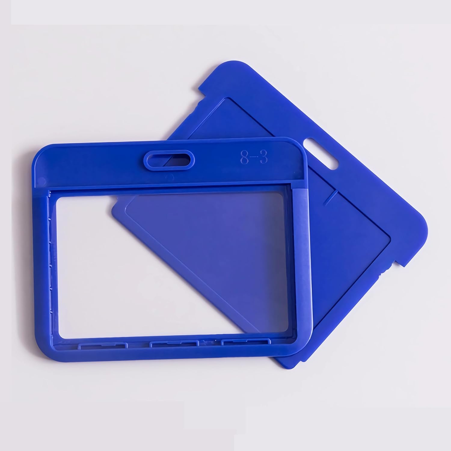 1 Pack Sliding Horizontal ID Badge Holder with Clear Window White ID Card Holder Protector Pouch for Office School ID Credit Cards Proximity Key Cards Driver’s Licenses and Passes - Image 5