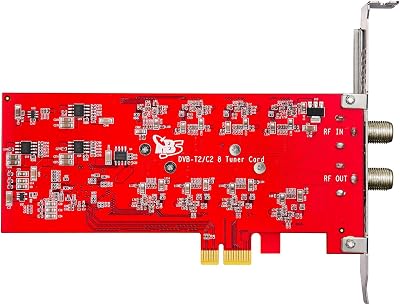 Carte tuner TV numérique TBS 6209se DVB-T2/C2/T/C/ISDB-T/C/ATSC1.0 Octa PCIe pour serveur PC IPTV