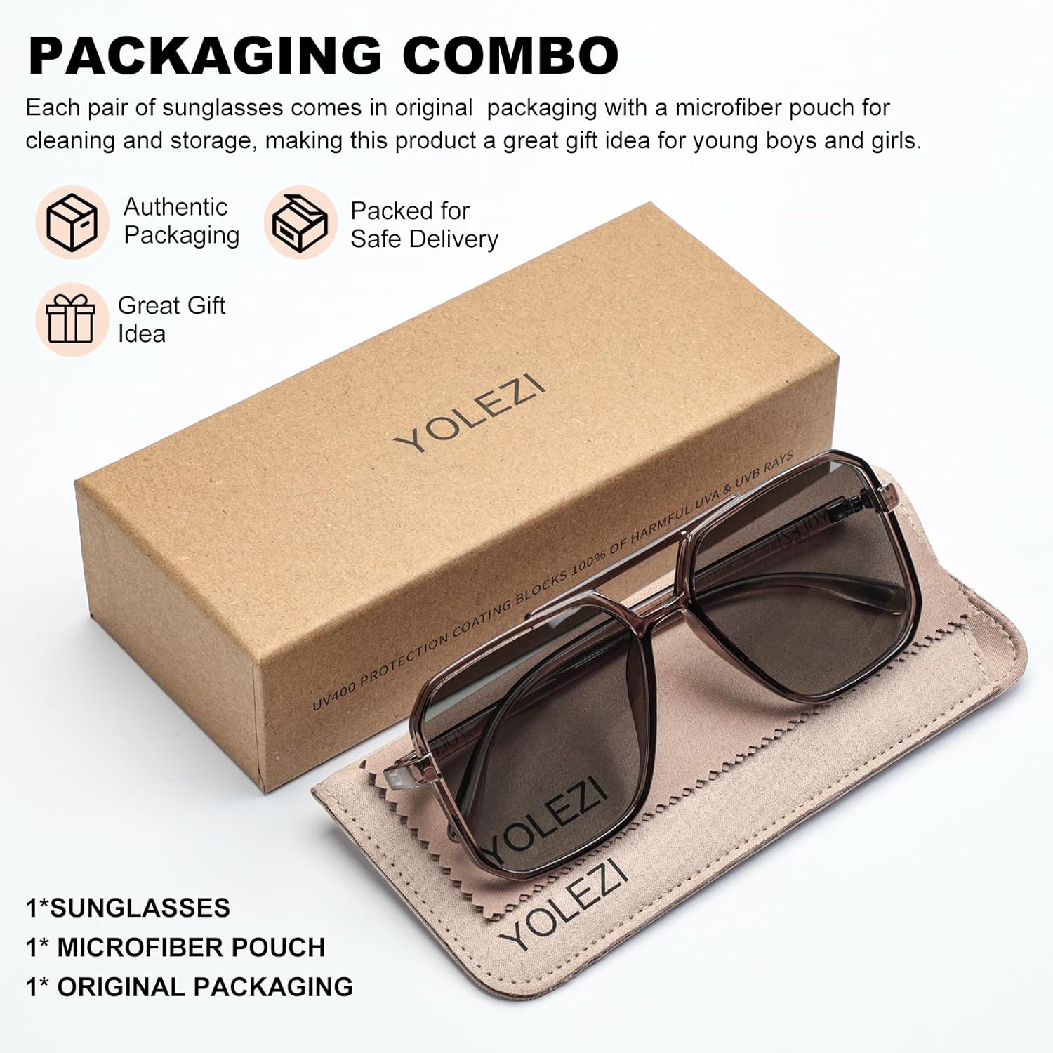 Classic Retro Polarized Sunglasses with UV400 Protection for Men and Women,Fashion Eyewears for Cycling Driving