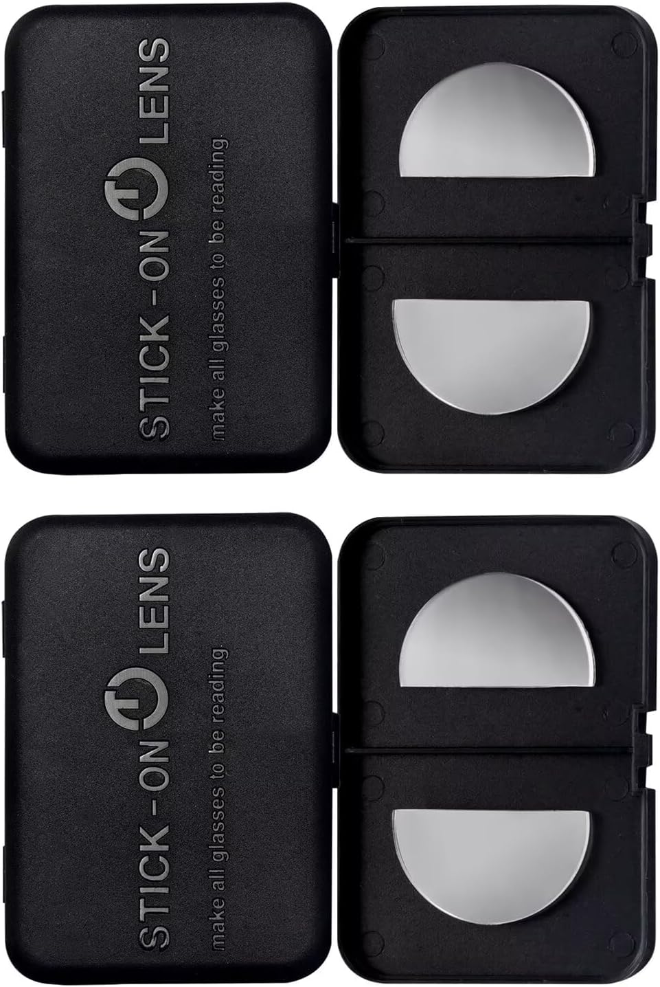 SKYWAY 2 Pack Stick on Reading Lens, Adhesive Magnifying Bifocal Lenses for Sunglasses/Goggles/Glasses/Mask, No Water Needed, 2.75 Dioptres