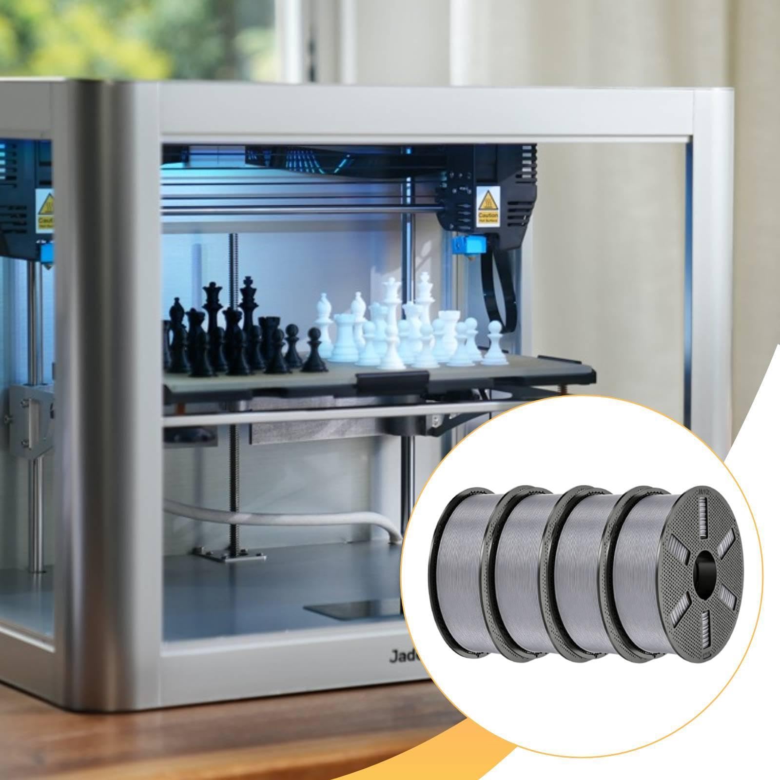 4 para Impresora 3D 1,75 mm, Accesorios Profesionales, Buen Moldeado, universales, Resistentes, Suministros impresión, Plata