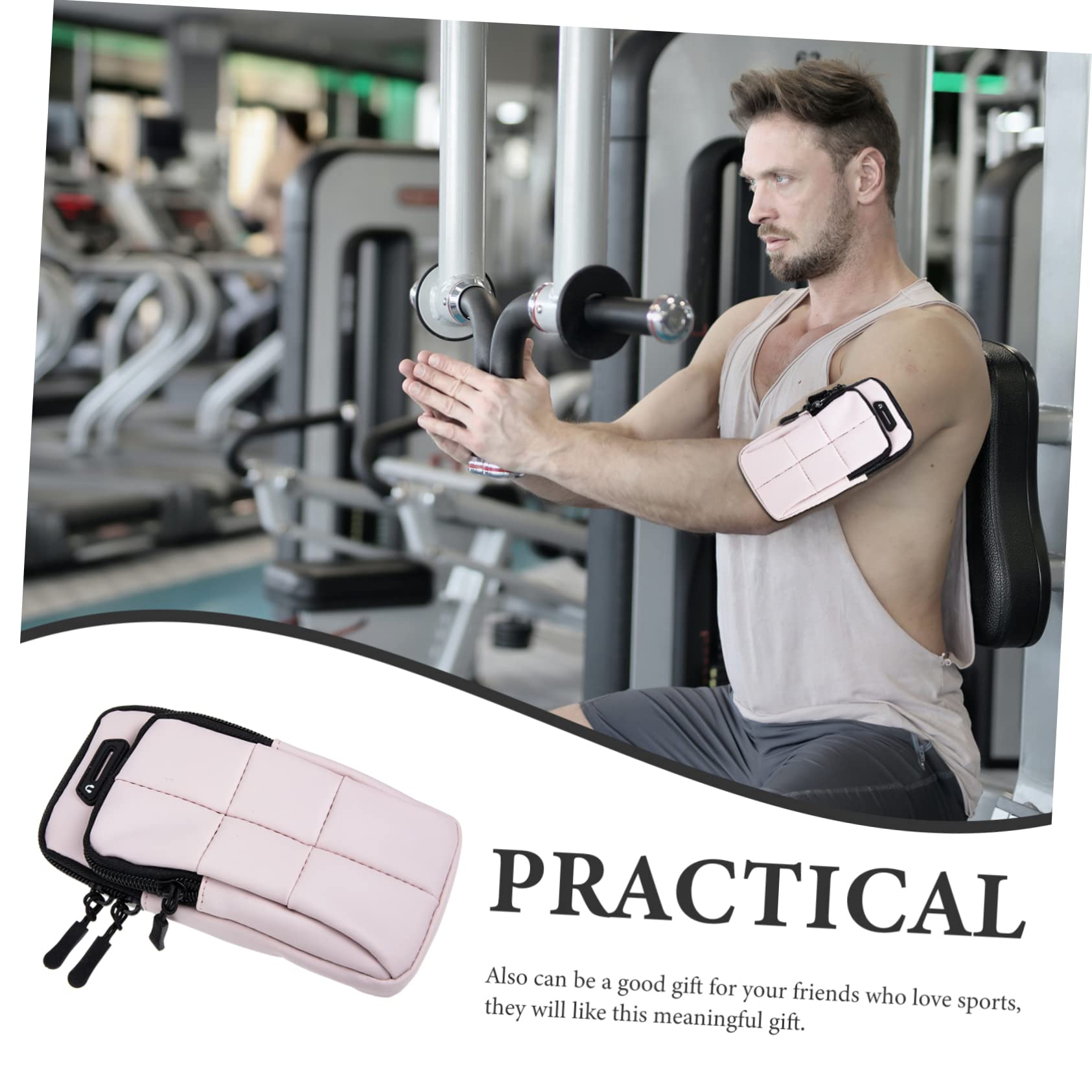 jojofuny 3pezzi Fascia Braccio Elasticizzata Per Smartphone Unisex Armband Cerniera Per Fitness All e Attività Per e Allenamento