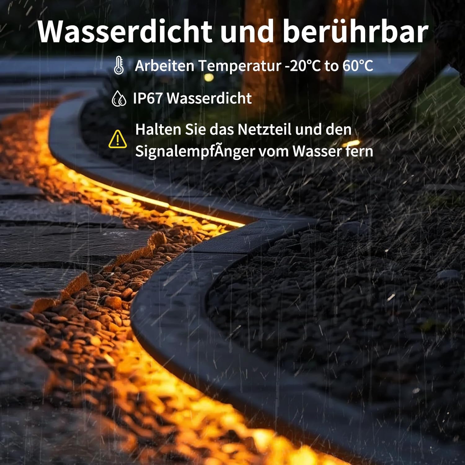 BUNACET Neon Strisica LED 16M 24V, Dimmerabile Impermeabile IP65 Nastri LED 3000K Bianco Caldo con Telecomando RF, Alimentatore, Luci LED Silicone per Casa Camera Cucina, 2 * 8M
