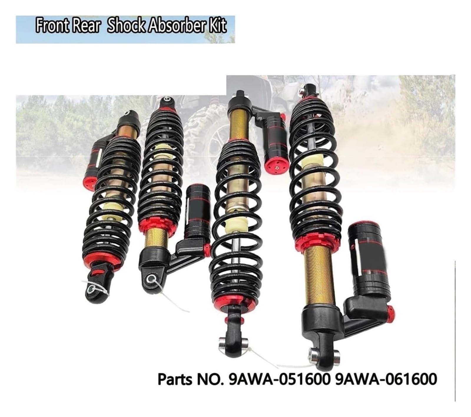 Per CF MOTO Per CF1000AU 2018 2019 2020 2021 ATV 9AWA-051600 9AWA-061600 Kit Ammortizzatore Anteriore Posteriore 4 Pezzi Per Moto Per Motocicletta Ammortizzatore