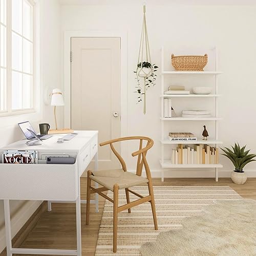 Miniatura 16 de DLisiting Escritorio pequeño con cajones de tela para dormitorio, escritorio de juegos de 32 pulgadas con 2 cajones para espacio pequeño, mesa de