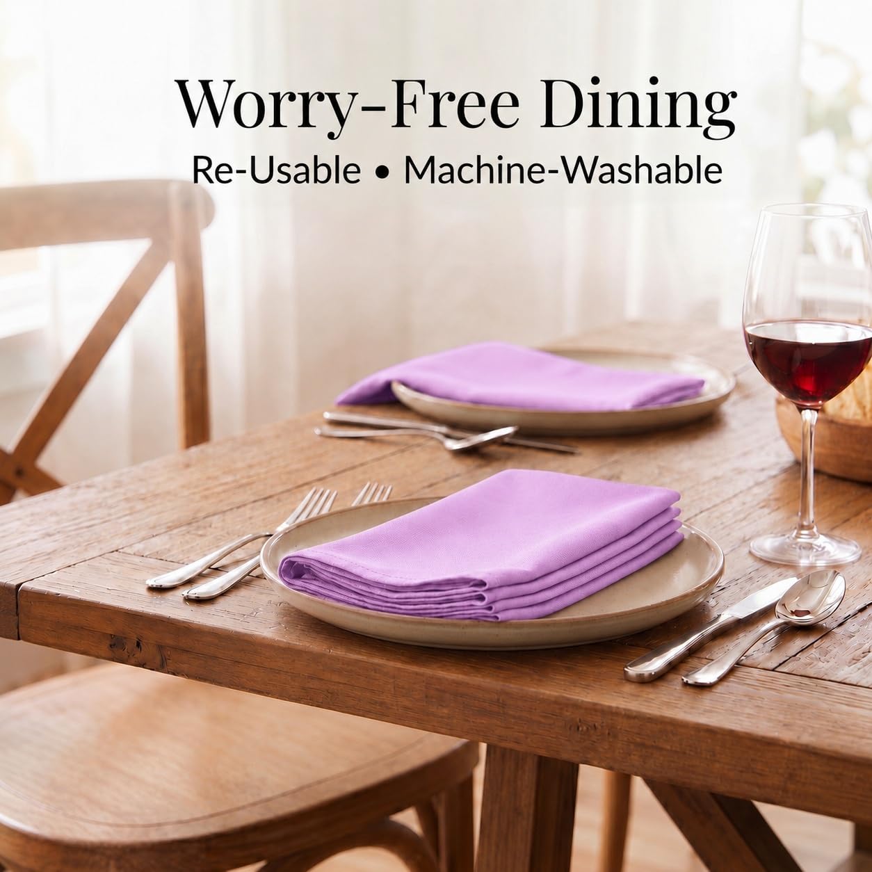 TableLinensforLess - Servilletas de tela (43 x 43 cm)