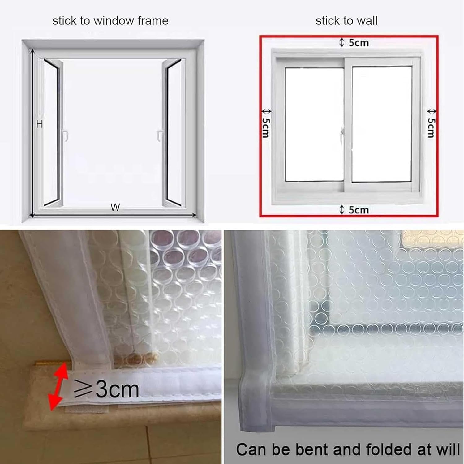 Film occultant pour vitres, 120 x 100 cm, isolant thermique, opaque