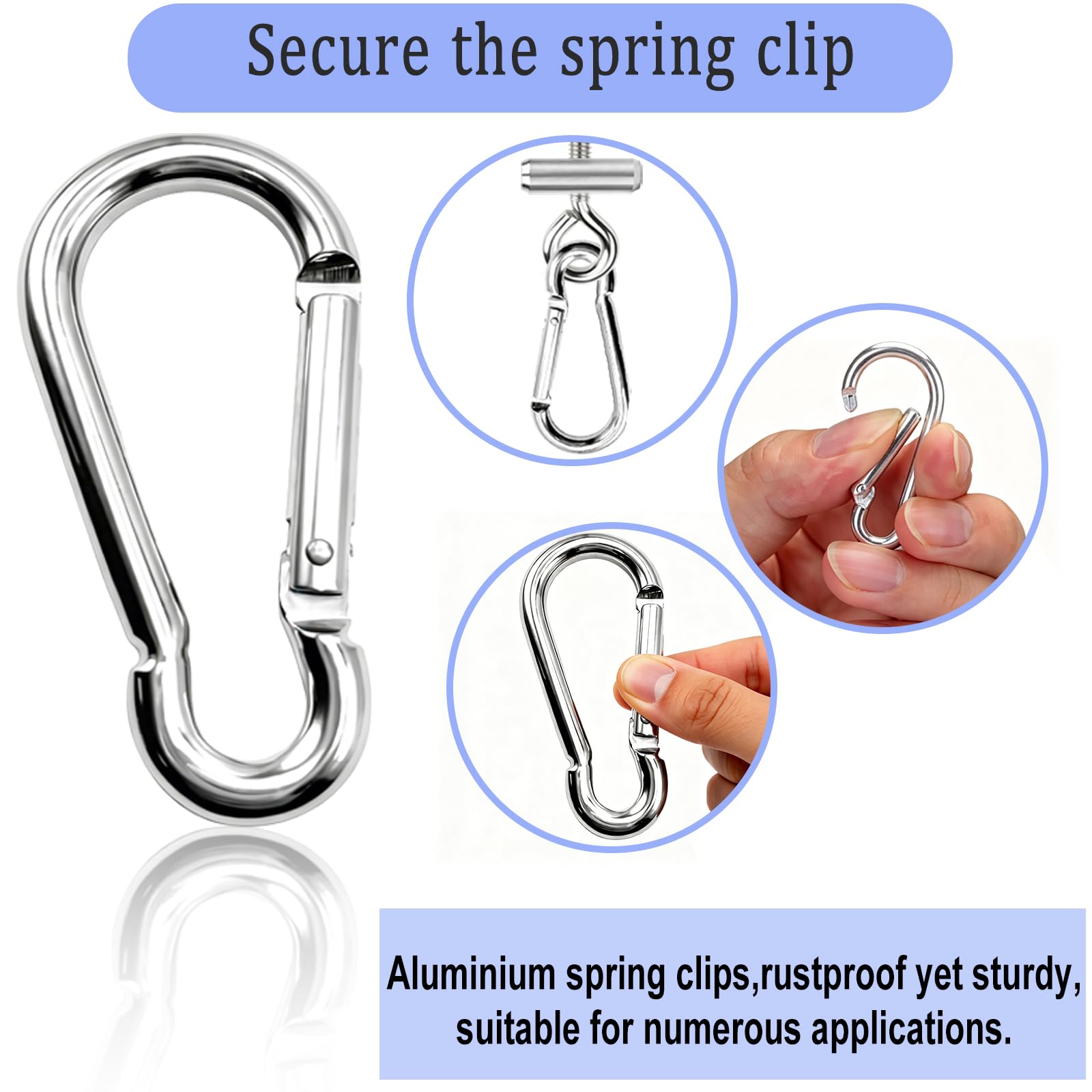 10 piezas Kederstopper 8-10mm Stopper für Kederschiene Accesories - Conjunto de topes de acero inoxidable con mosquitetas y ojos para Awkers von Wohnmobil, Caravan, Caravan, Campervan un Tent - 4