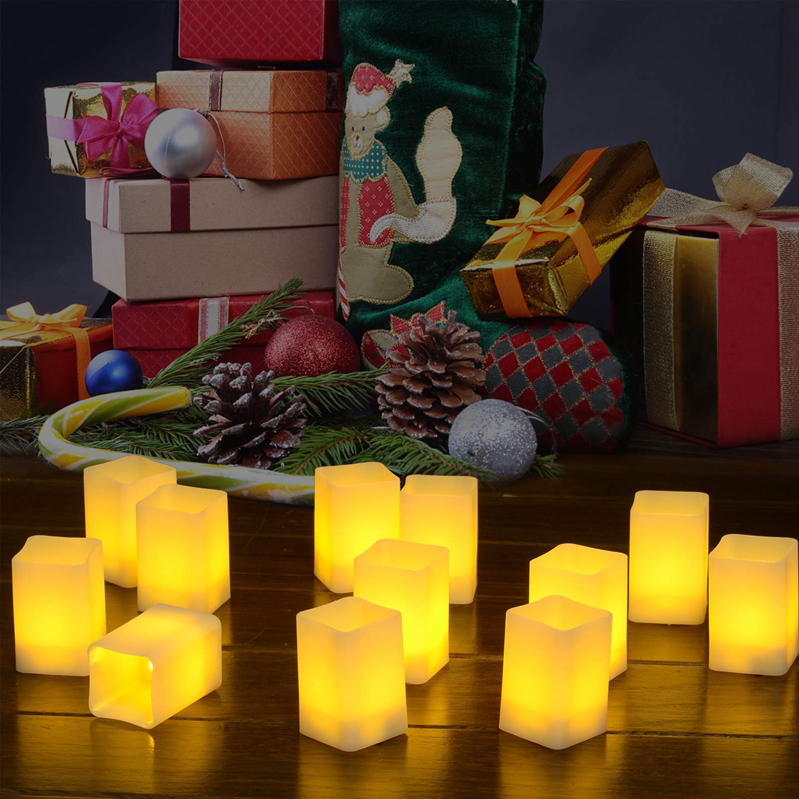 Amazon.co.jp : PChero キャンドルライト ledライト 本棚 風呂 led