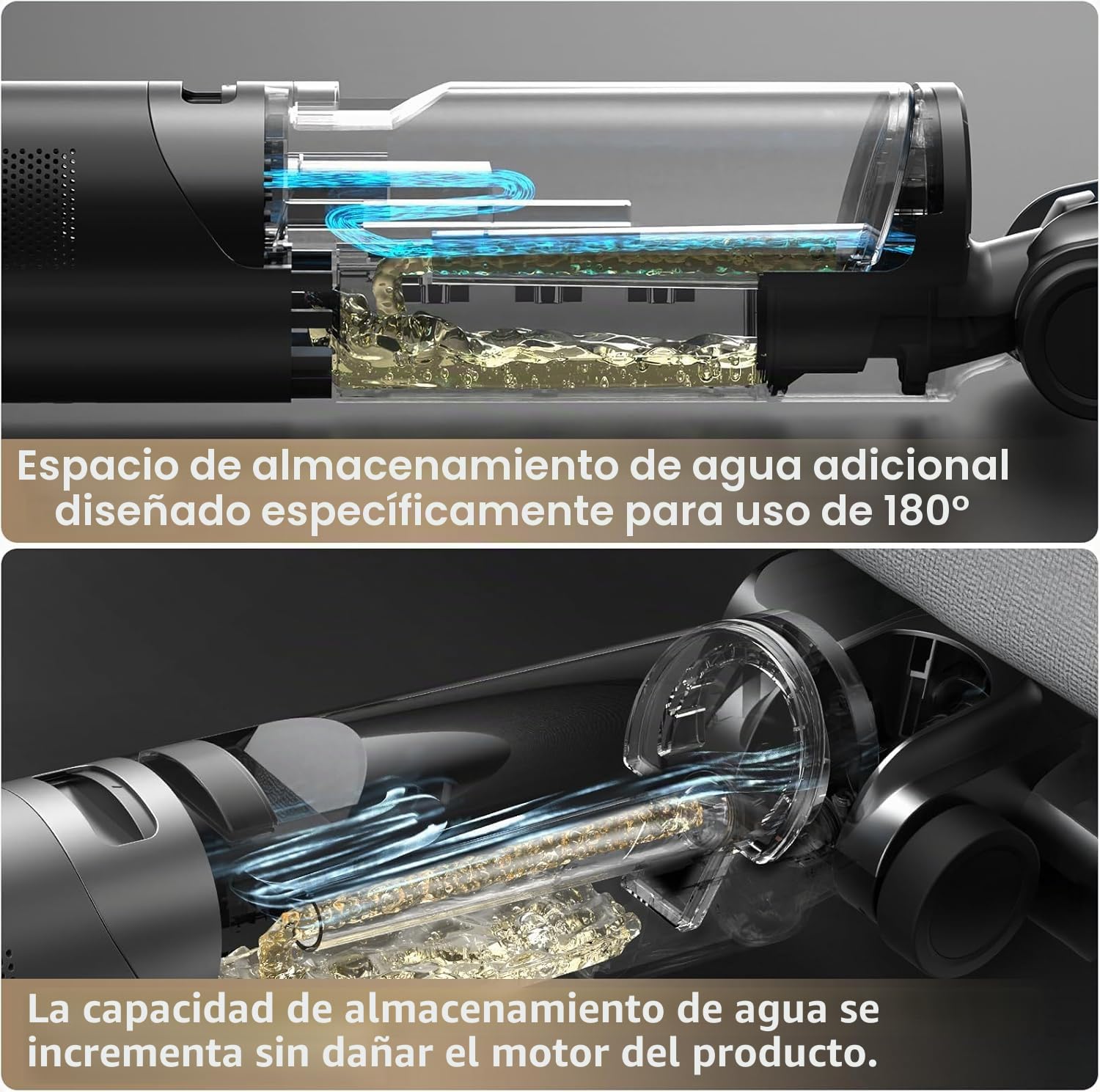 JONR ED 12 Pro MAX Aspiradora Fregona sin Cable (ED 12 Upgrade) – 17000 Pa Succión Potente, Pantalla LCD, Diseño 180°, Batería 4000 mAh (40 Min de duración), Autolimpieza 70 °C & Secado 5 Min Suelos.