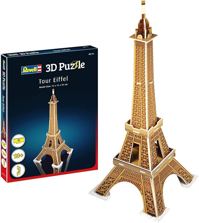 3D-Puzzle Eiffelturm Paris – 39 Teile Für Kinder & Erwachsene, Dekorativ & Einfach Zu Bauen