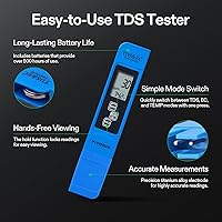 Vista 3 de VIVOSUN Kits de medidor de pH y TDS digital, 0.01 pH de alta precisión tipo bolígrafo, medidor de pH con ± 2 % de precisión de lectura, 3 en 1