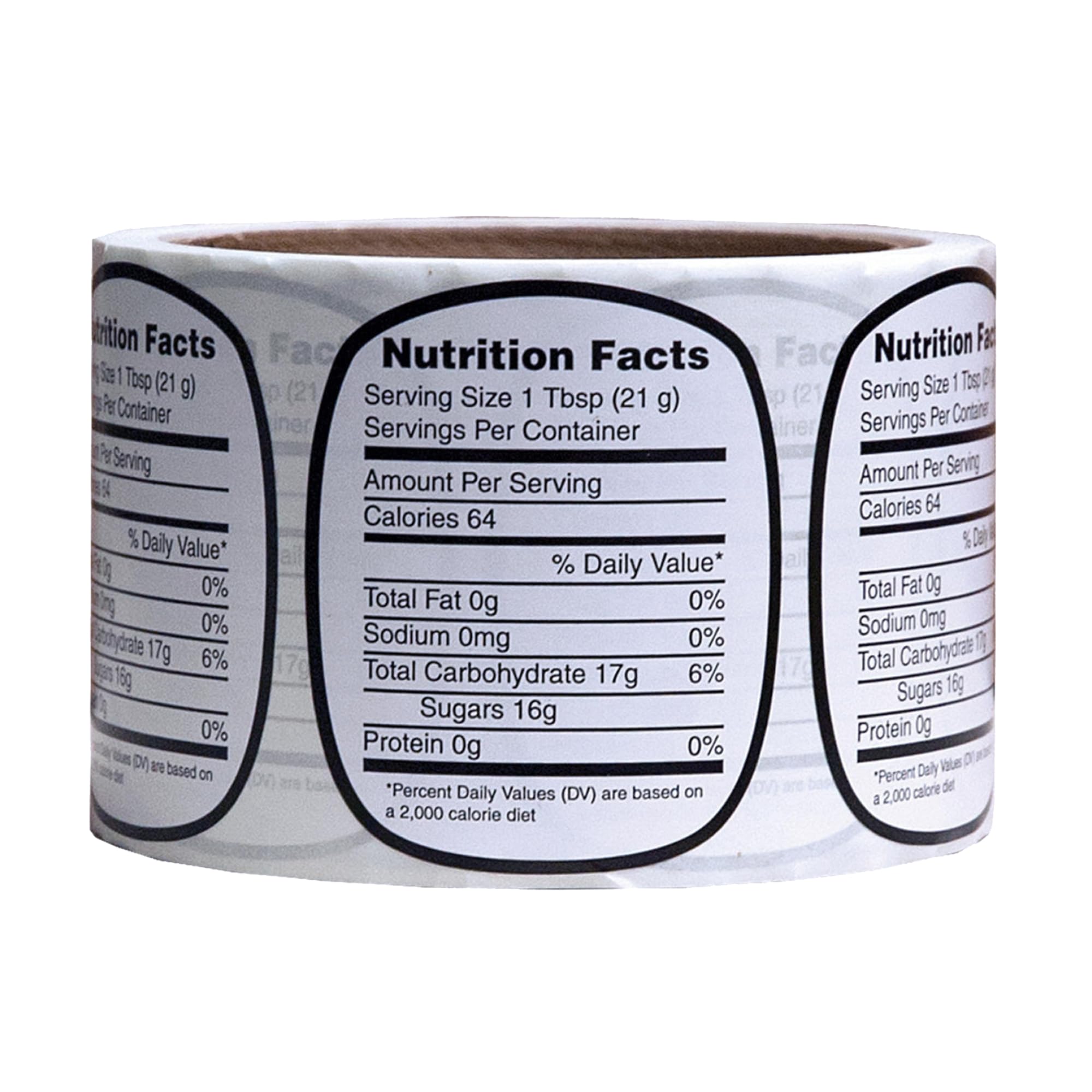 250 Count Nutrition Label, Medium
