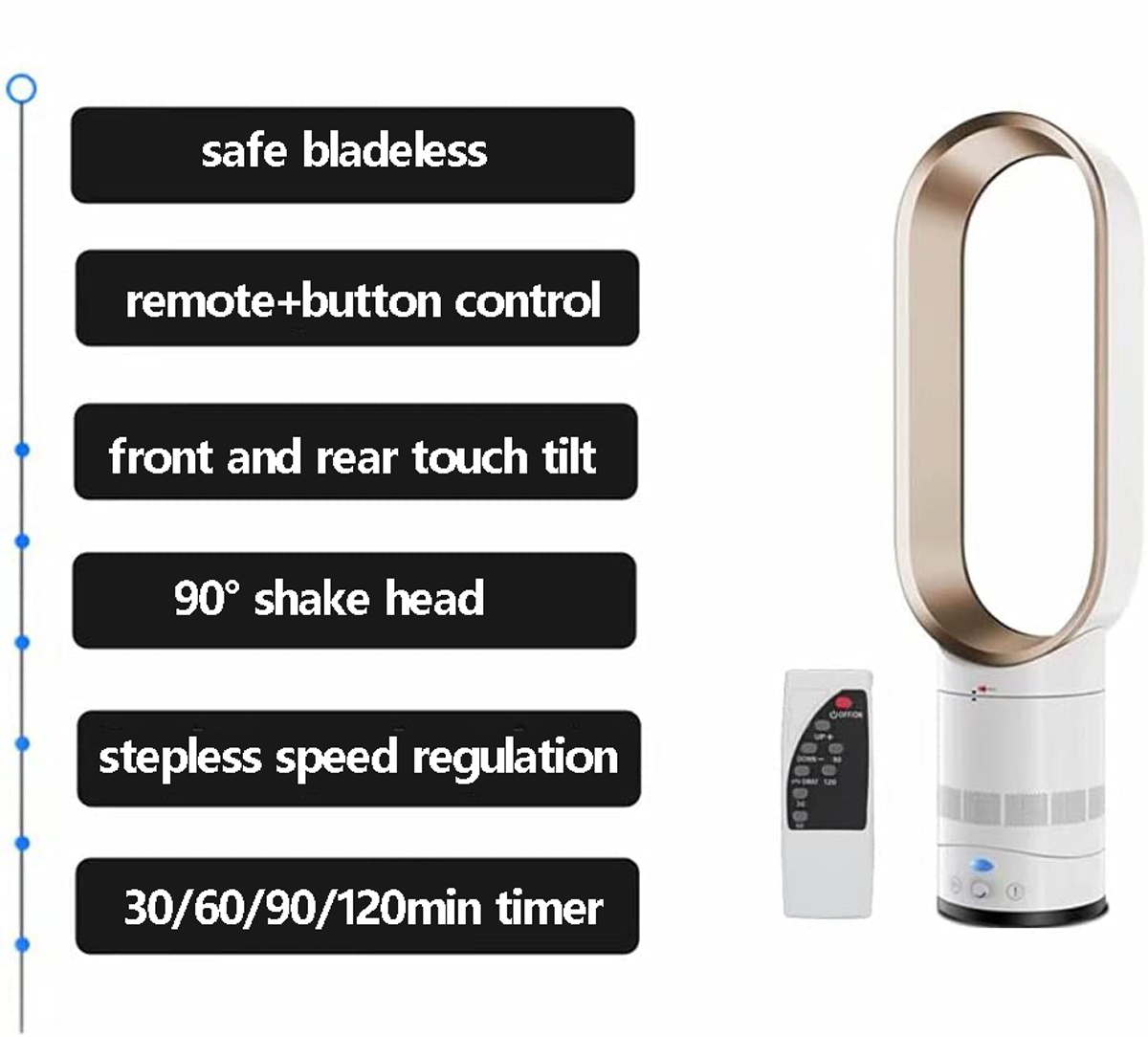 Amazon.com: SABYDICAR 16 inch tower fan,quiet bladeless fan