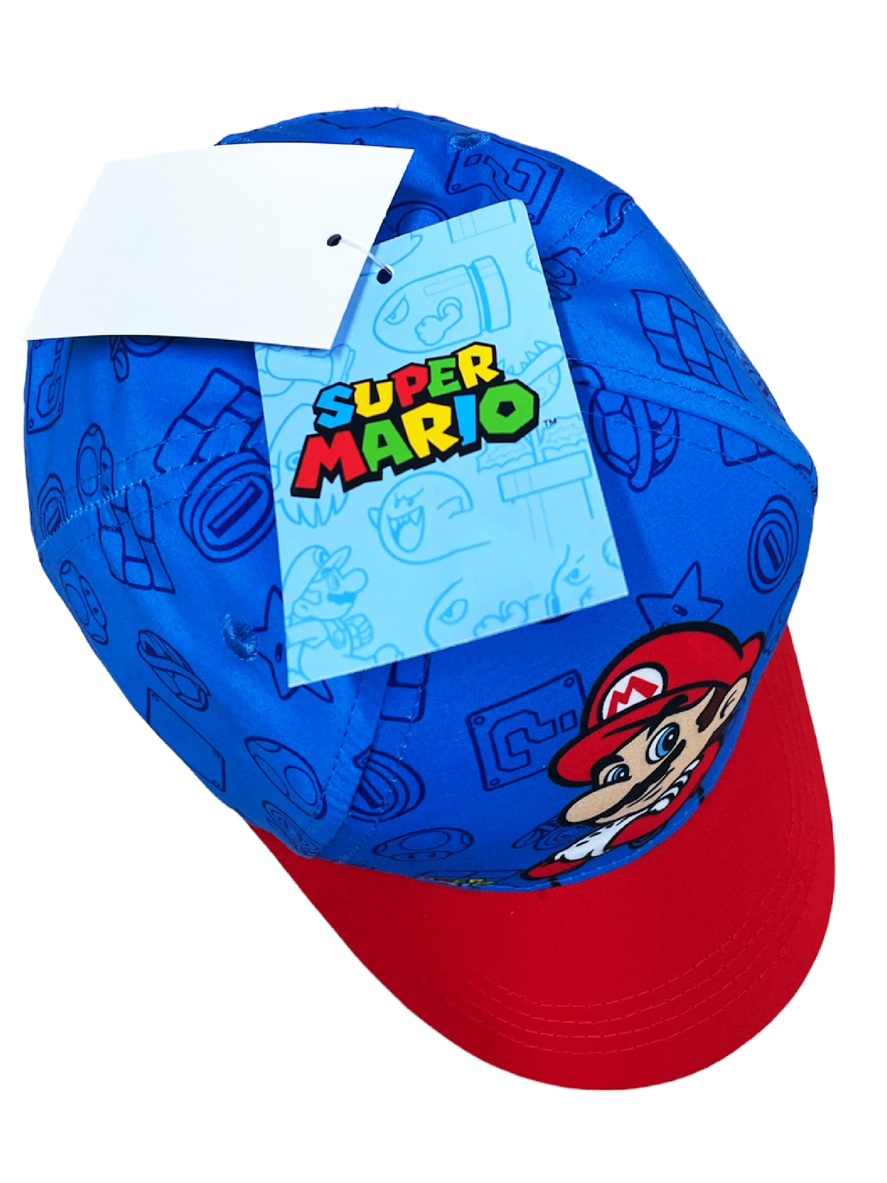 Cappello Super Mario. Cappellino per Bambini. Cappello da Baseball con Visiera.