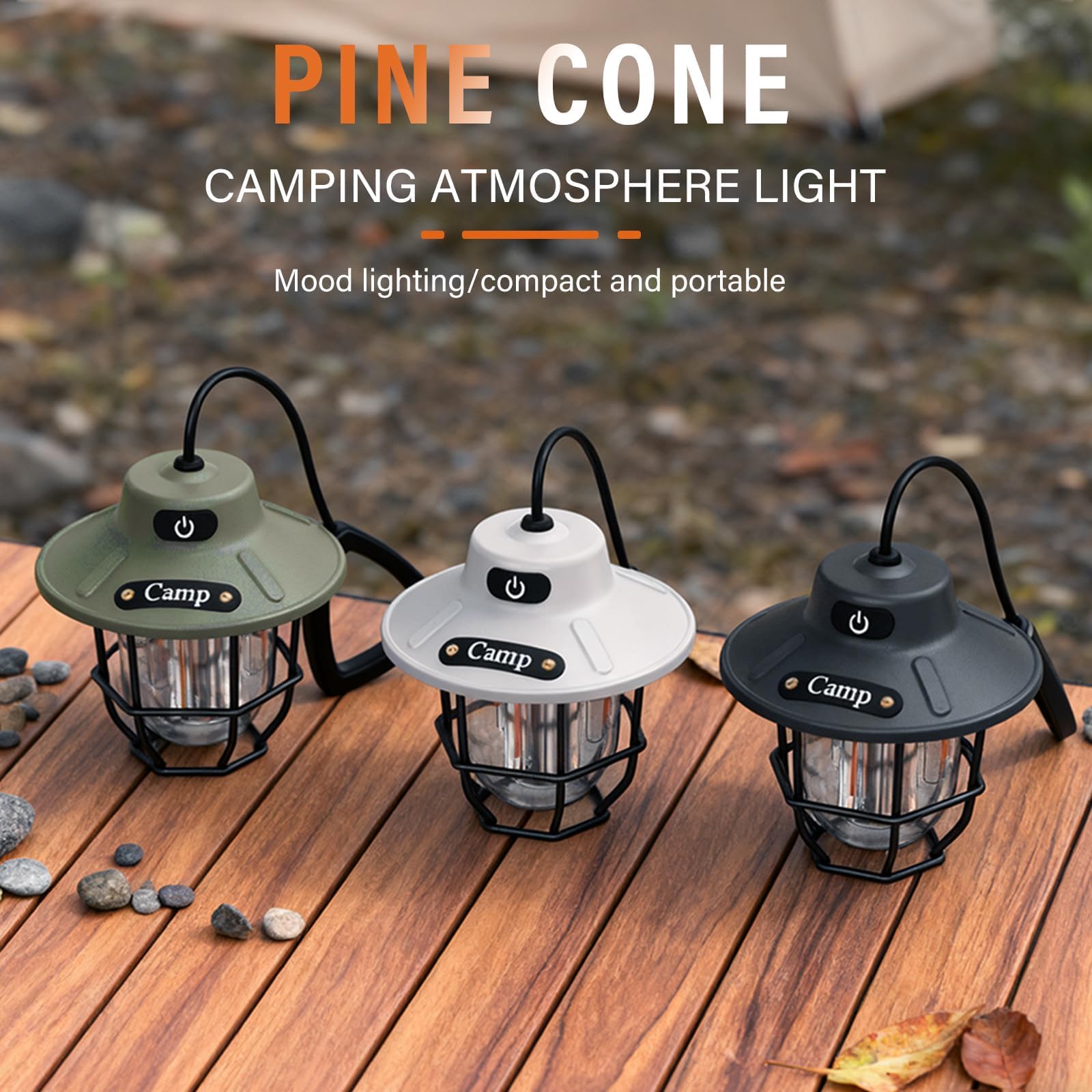 Lanterna da campeggio da 1200 lumen, luce LED ricaricabile con 4 modalità di illuminazione, torcia portatile USB per esterni, per campeggio, escursionismo, emergenze, interruzioni di