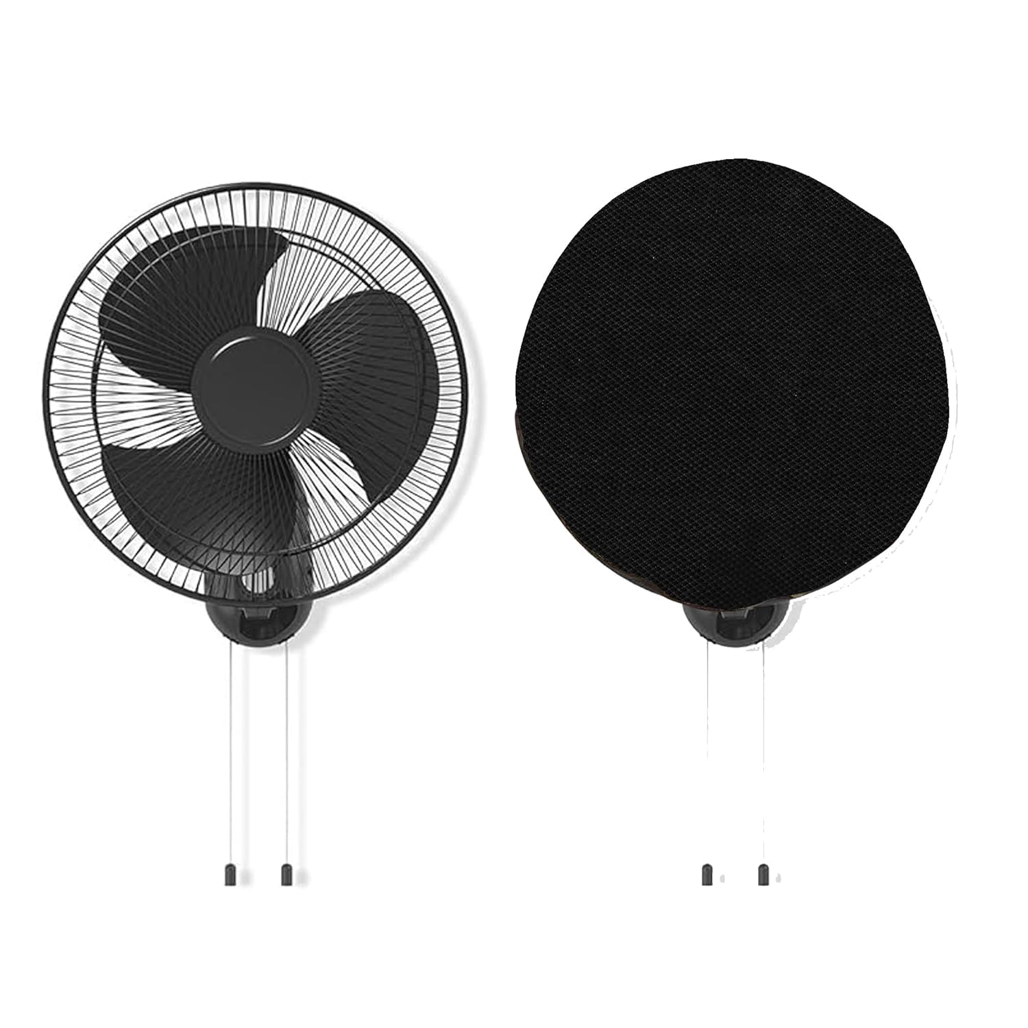 PrimeCover Wall Fan Cover | Universal Fit Dustproof & All-Weather Fan Protector | Durable, Washable Fabric for All Wall-Mounted Fan Brands | Ideal for Home & Office Use Pack of 1 (Black, 21 Inches)-image-17