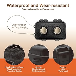 YIngo Firety Strong Magnetic Hide a Key: Magnetic Key Box for Under Car, Versatile for Home & Outdoor | Rainproof & Windproof, Key Box with a Large Magnet(black, single)