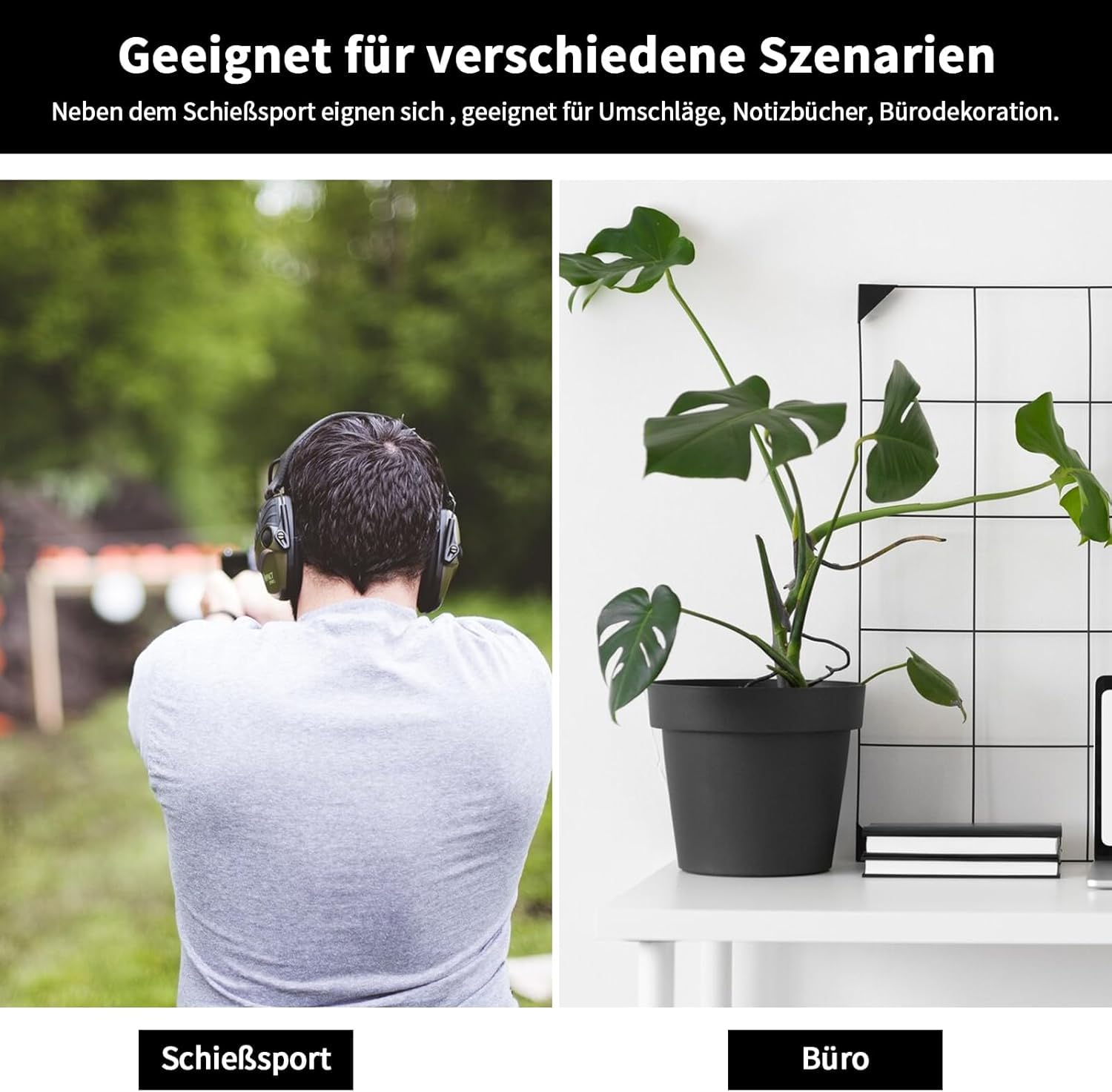BEIMEIII 3000 Stück Schusspflaster Schwarz Weiss Schießsport Zubehör Klebepunkte 20 mm Sportschützen Durchmesser Sportschützen Zubehör Runde Aufkleber für Schießsport Schützenverein Schützenscheibe