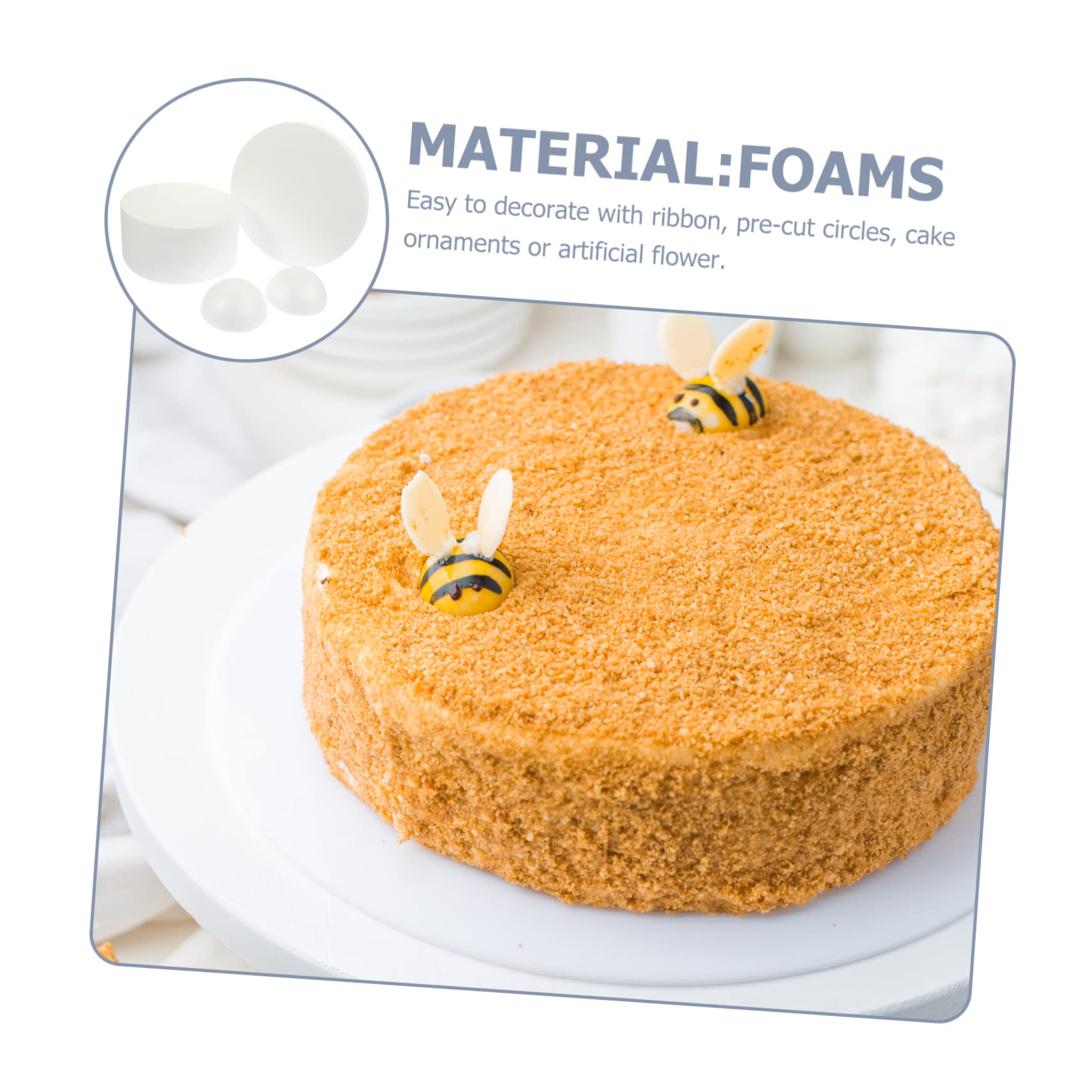 Lurrose 4pezzi Modello di Decorazione per Torte Utile Strumento Fai Te per Praticare La Decorazione di Torte Leggero