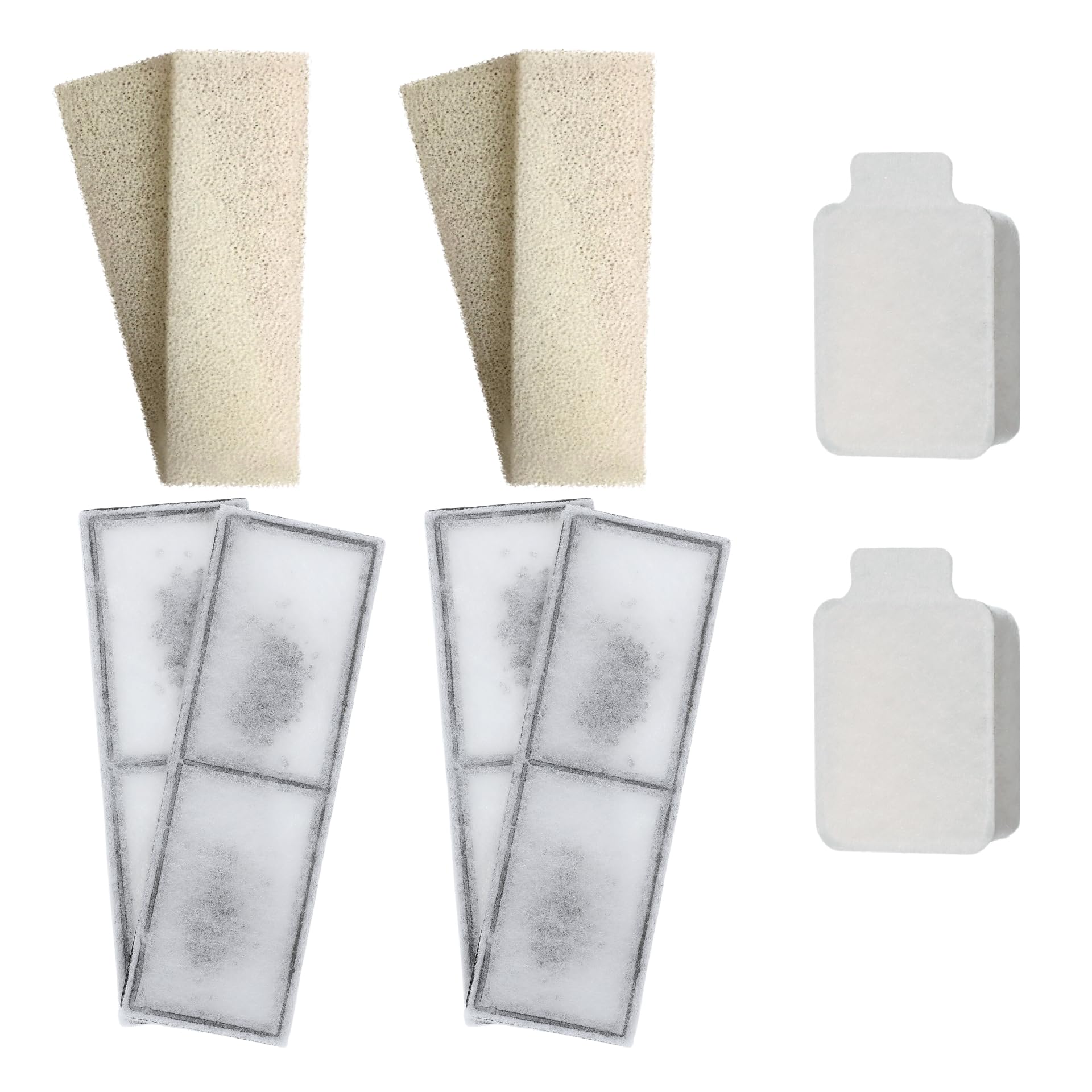 4 x Compatible With Fluval U3 Foams + 4 PolyMax Filters + 2 Clean & Clear U3 Filter Media U Series Internal Filter Cartridges