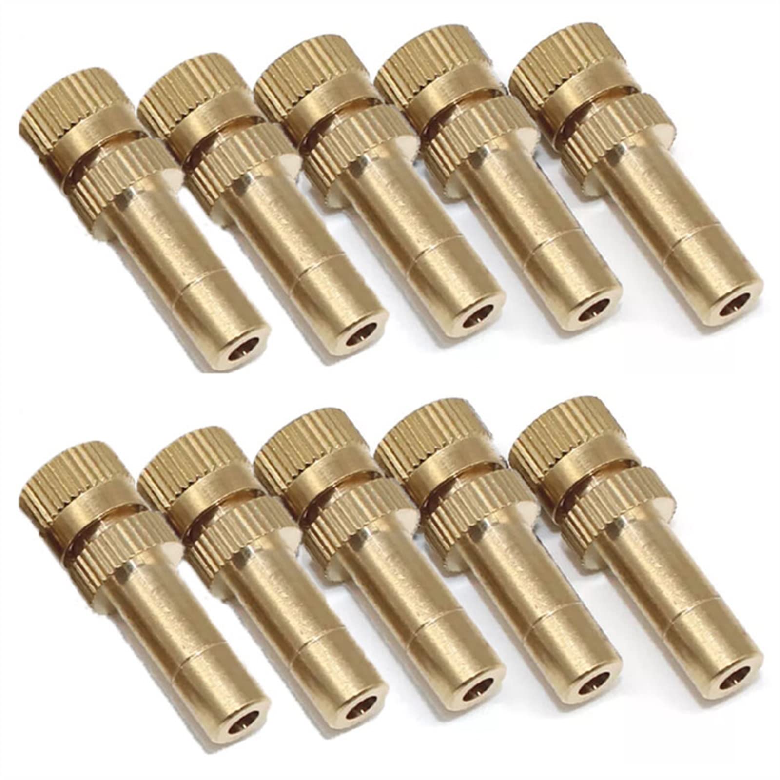 MGNSJGYXN Brass Mister Nozzles， 100PCS Misting Nozzles for Cooling System, 6MM Connection(0.15mm)