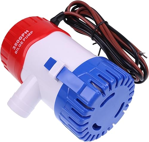 Miniatura 2 de Nueva bomba de sentina estándar 360 GPH 24DA-360, alto flujo, descarga roscada 12V