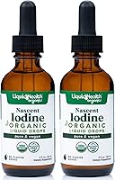 Vista 1 de LIQUIDHEALTH USDA - Gotas líquidas de yodo naciente orgánico, suplemento de yodo puro para tiroides y apoyo inmunológico, suplemento energético