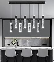 Vista 12 de 3 luces colgantes modernas LED para isla de cocina, luz colgante de burbuja, iluminación colgante para cocina, isla comedor, luces colgantes