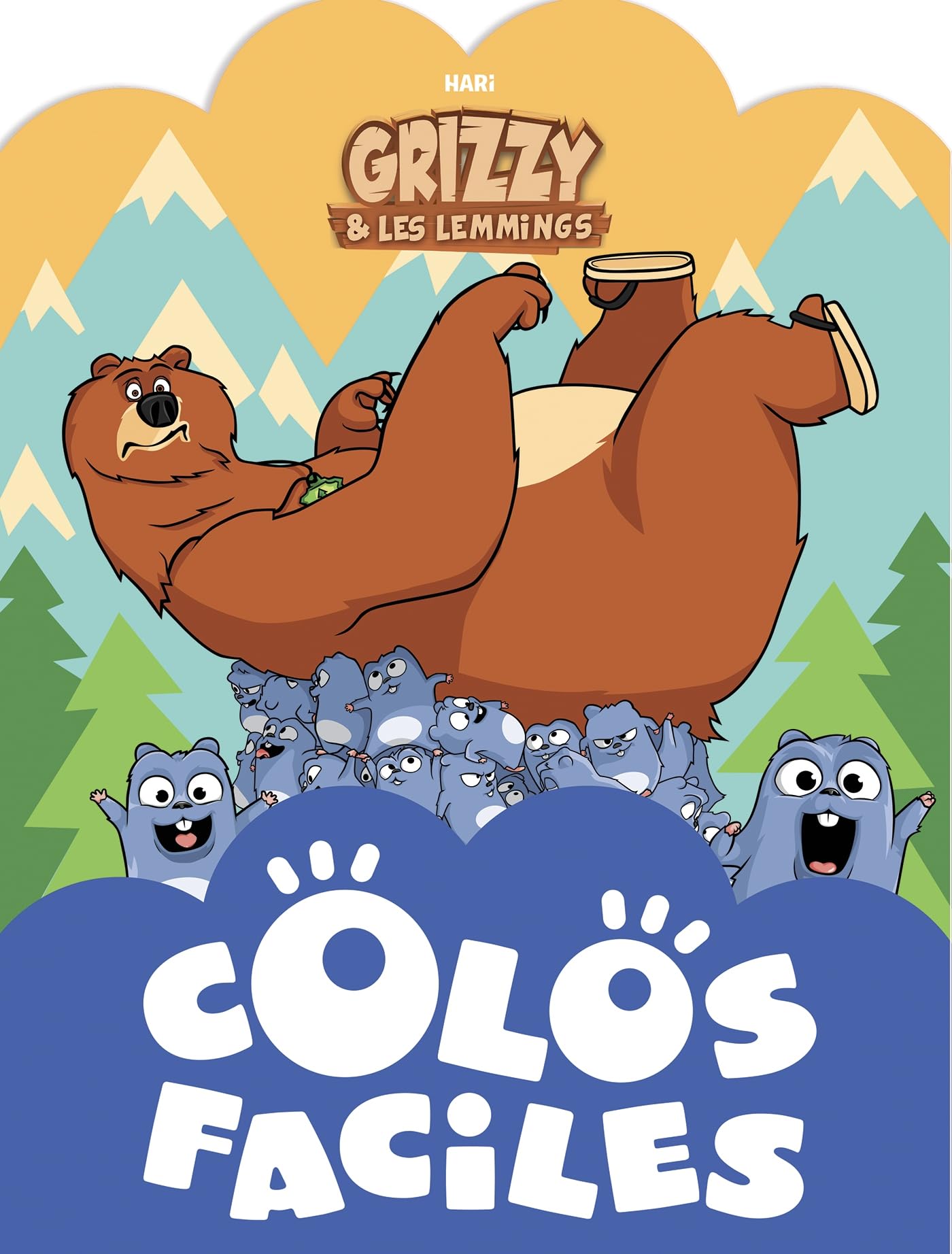 Grizzy et les lemmings - Colos faciles: Livre de coloriages
