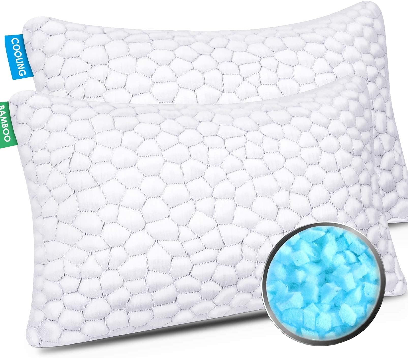 Serta Gel Memory Foam Pillows (Set of 2) Standard 20”x26