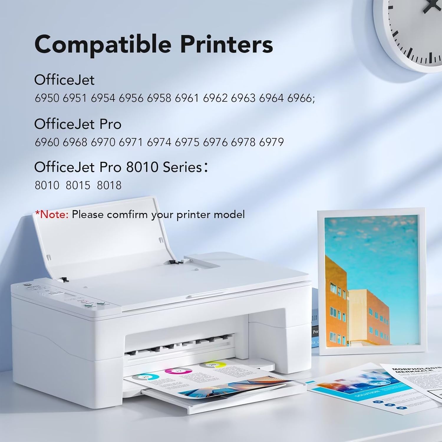 902XL Compatible Ink Cartridges Replacement for 902 HP902XL Ink Cartridges Combo Pack Officejet Pro 6978 Inks Use with OfficejetPro 6968 6970 OfficeJet 6962 6958 (902XLBK, 902C, 902M,902Y)