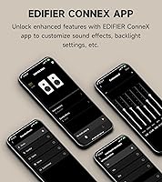 Vista 7 de Edifier M60 Multimedia Speaker Bluetooth 5.3, 66W RMS, Hi-Res Audio & Hi-Res Wireless Audio, LDAC,3" Mid Bass & 1" Tweeter, USB-C & Aux Inputs