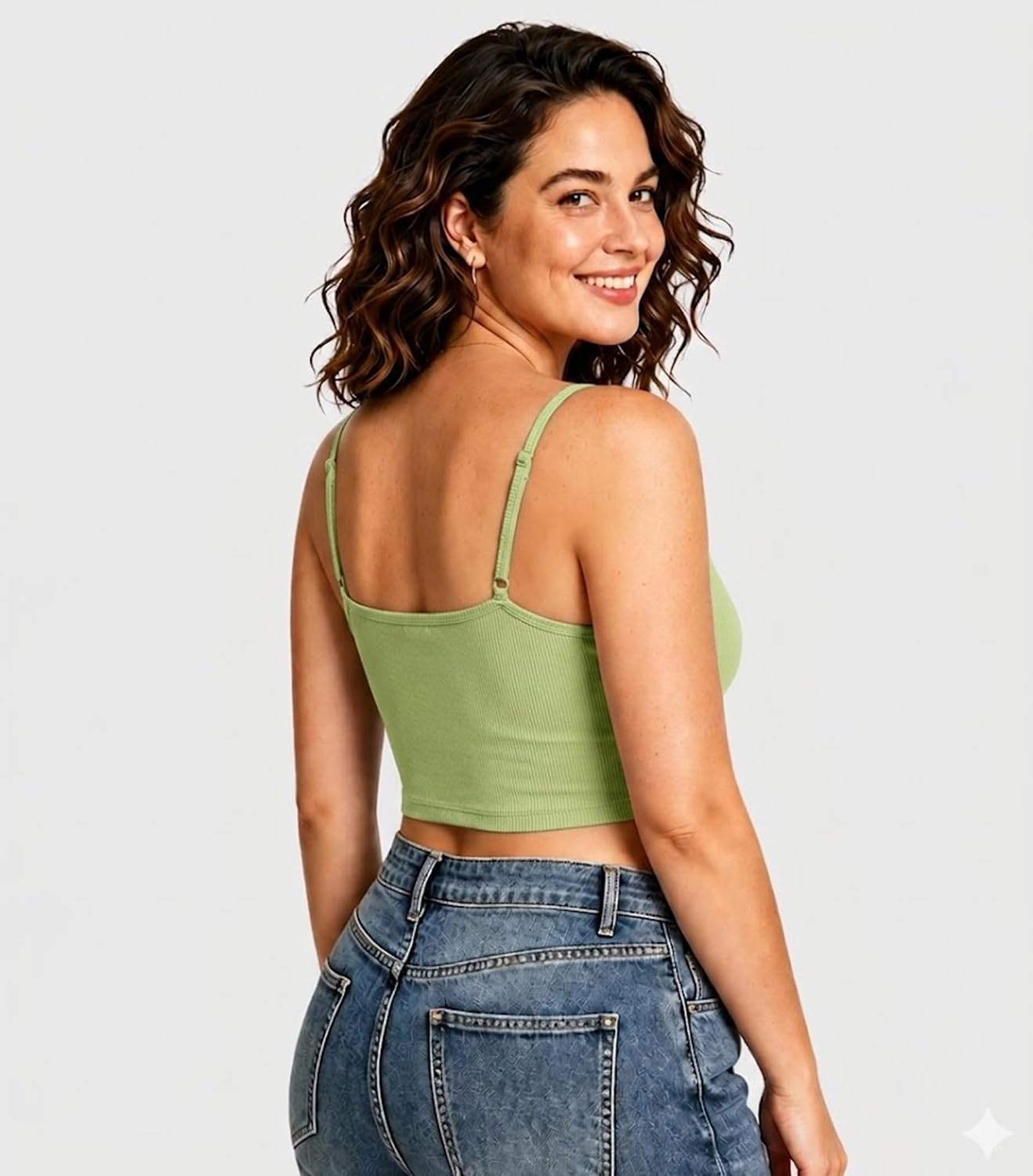 DAVID ARCHY Women's Bamboo Rayon Cropped Camisole Spaghetti Strap Tank Tops | Adjustable, Casual Cami, Cooling, Soft, Yoga, Unpadded, Summer, Undershirt Basic Camisoles, 3 Pack