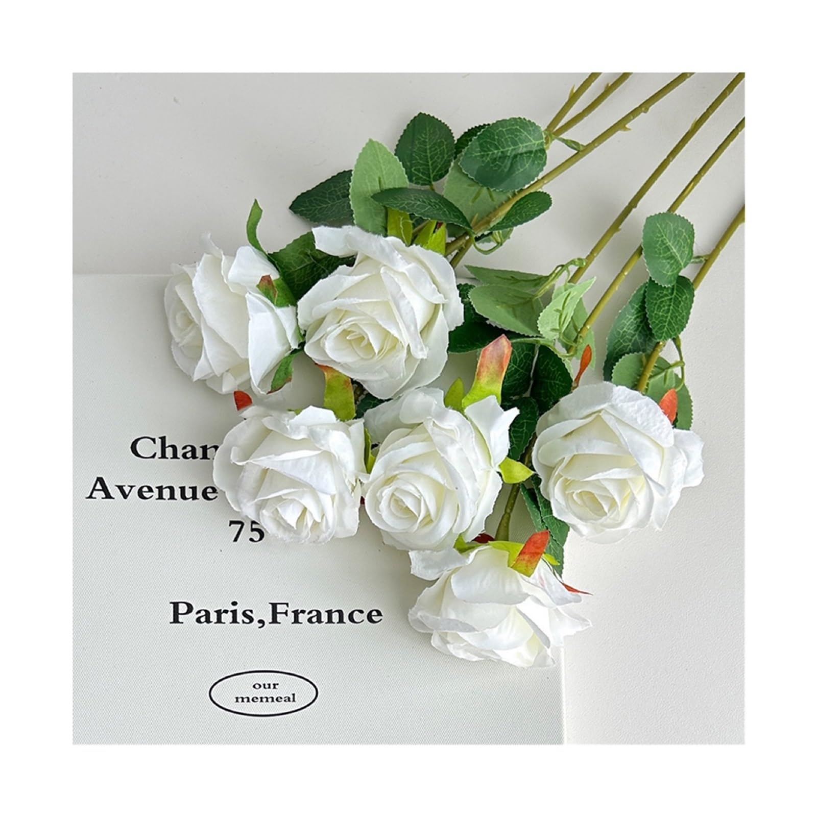 UBOHUZ 15PCS Rose Pink Artificial Roses Fake Flowers With Stems For DIY Wedding Bouquets Bridal Centerpieces Arrangements Tables Decorations for Wedding Bridal Bouquet(Color 7)