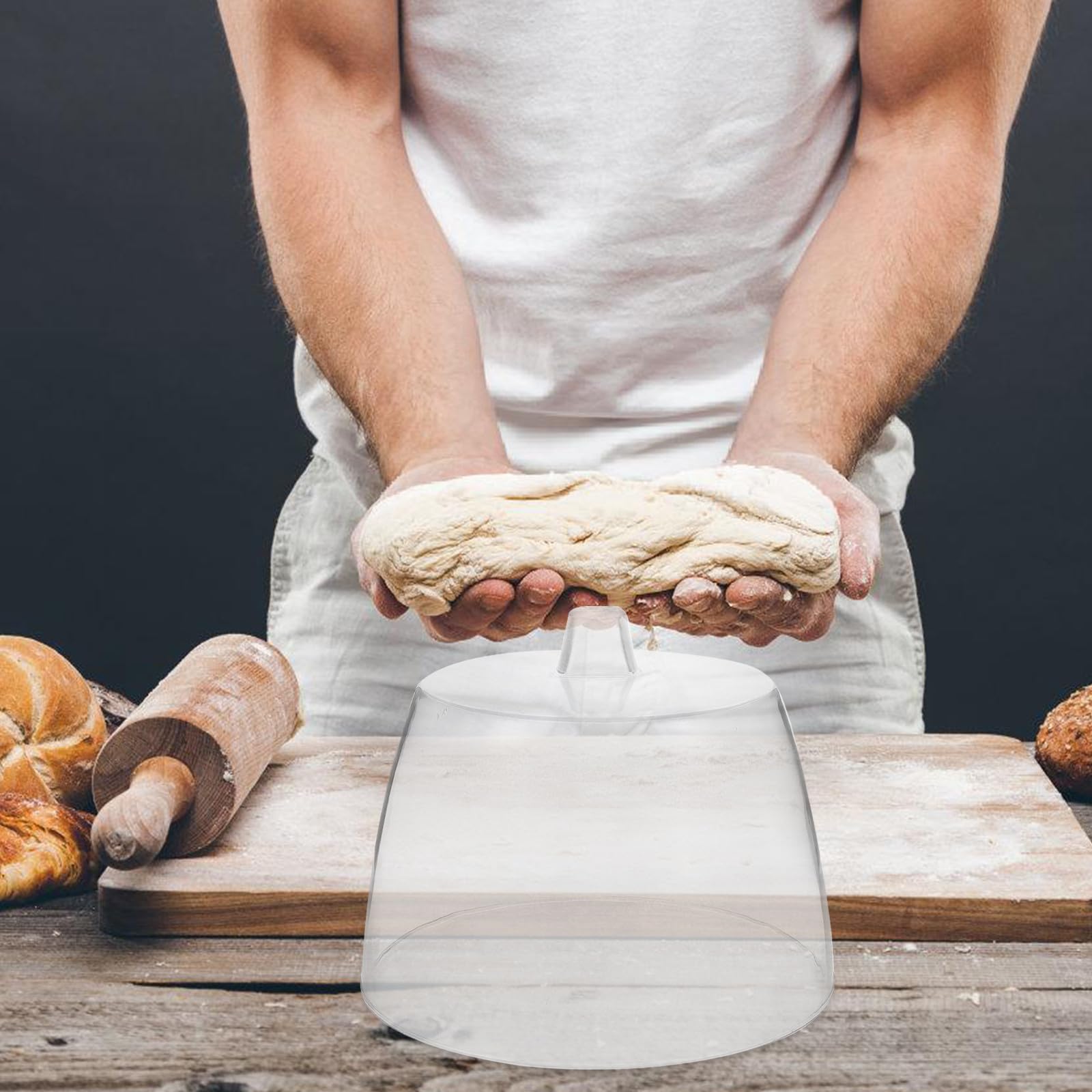 TOYANDONA Grattugia Multifunzione per Formaggio in Acrilico Design Trasparente, Facile da Sollevare la Conservazione in Cucina
