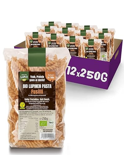 MADE WITH LUVE Bio Lupinen Pasta Fusilli vegan hoher Eiweiß