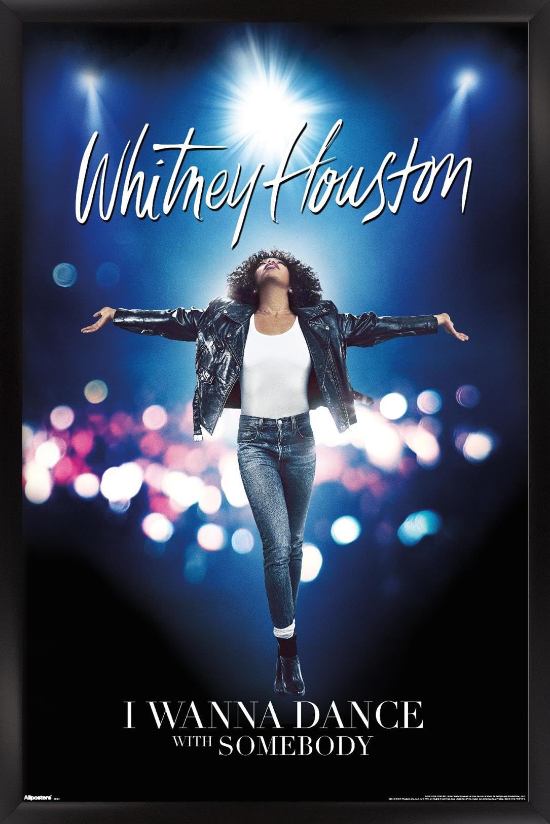 Trends International Whitney Houston - I Wanna Dance With Somebody Wall Poster, 22.4L x 14.7W, Black Framed Version