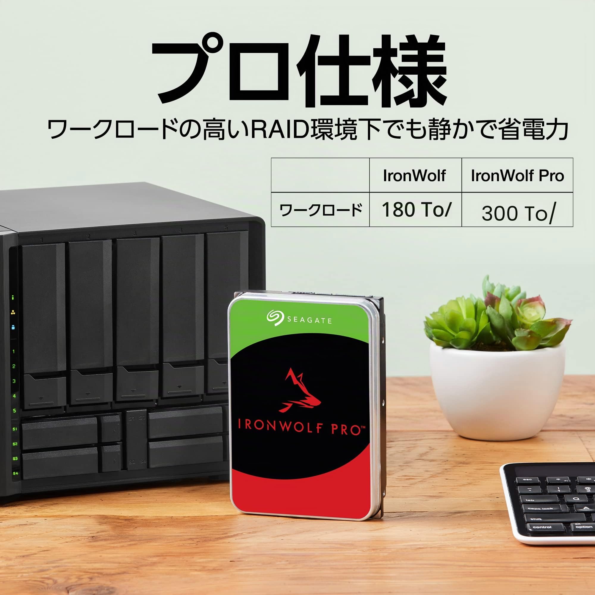 Seagate IronWolf Disque Dur Interne 3,5 12TB HDD Garantie de 3 Ans 256MB 7200rpm Fonctionnement de 24 Heures PC NAS pour RV capteur ST12000VN0008