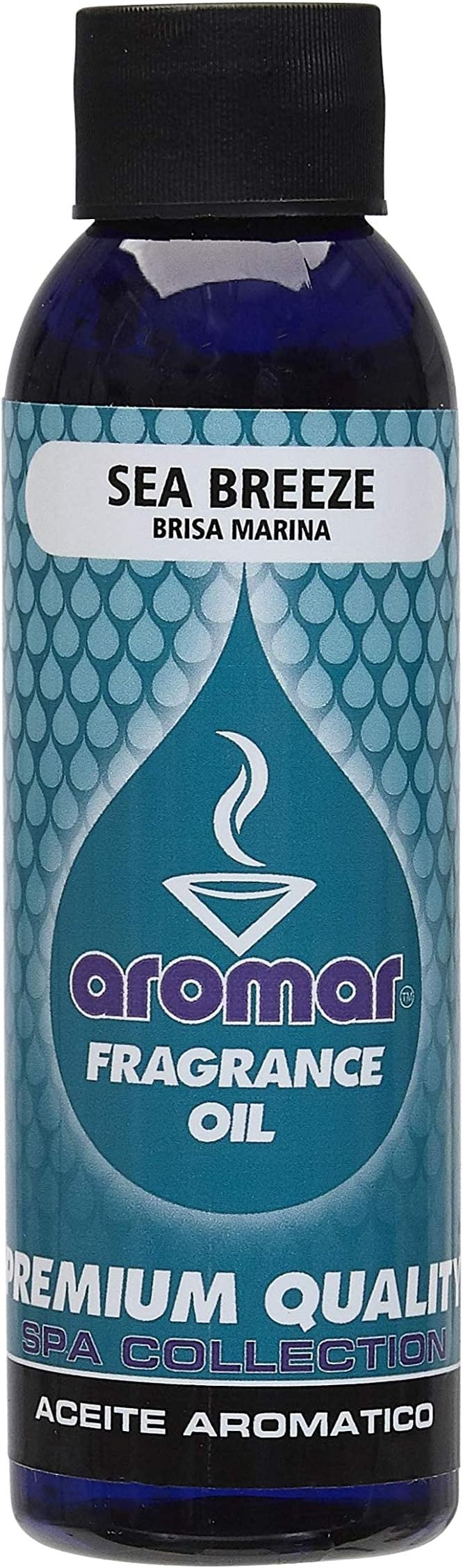 AromarPremium Fragrance Oil, Sea Breeze 4oz. Bottle. Long Lasting Aromatic Scent, Fresh and Revitalizing Aromatherapy for Living Room, Bedroom, and Kitchen