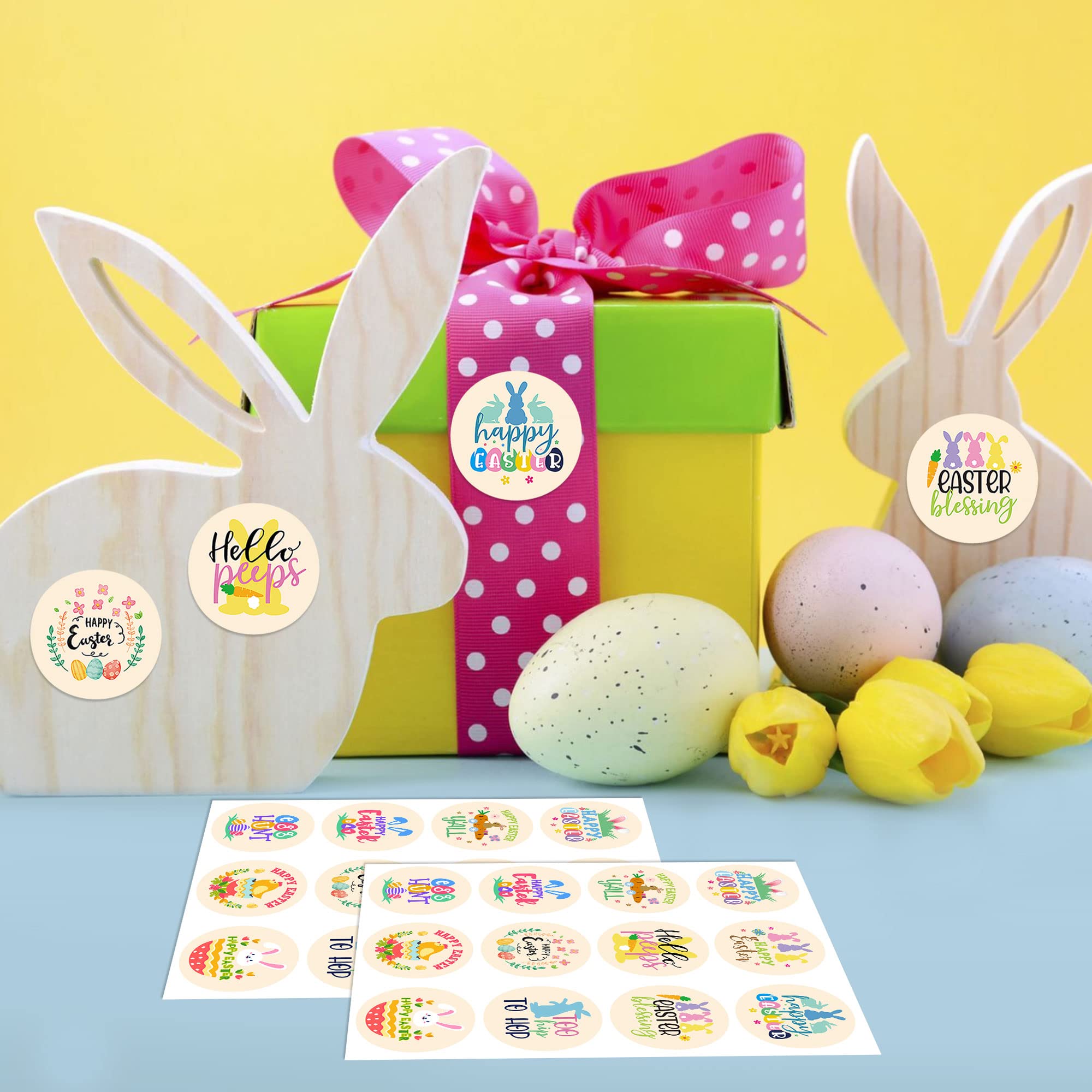 Adesivi Pasqua 1000 Pezzi - 16 Disegni Per Uova, Buste E Decorazioni, Luchild - Foto 9