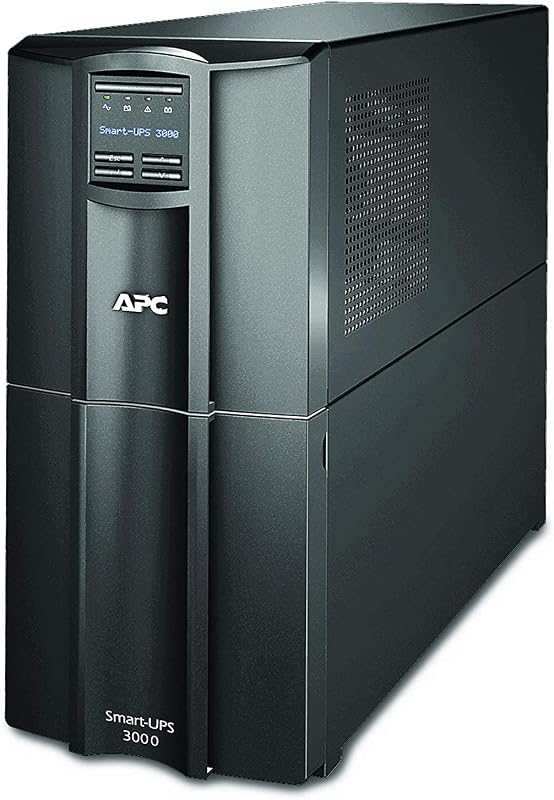 UPS inteligente APC de 3000 VA con SmartConnect, respaldo de batería de UPS de onda sinusoidal SMT3000C, AVR, 120 V, fuente de alimentación ininterrumpida interactiva en línea