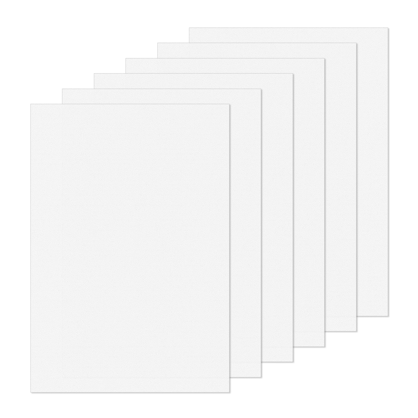 6er Set Weiße Kunststoffplatten A4 21x29,7 Cm – 1 Mm Starke PP-Platten Zum Schneiden, Basteln & Modellbau
