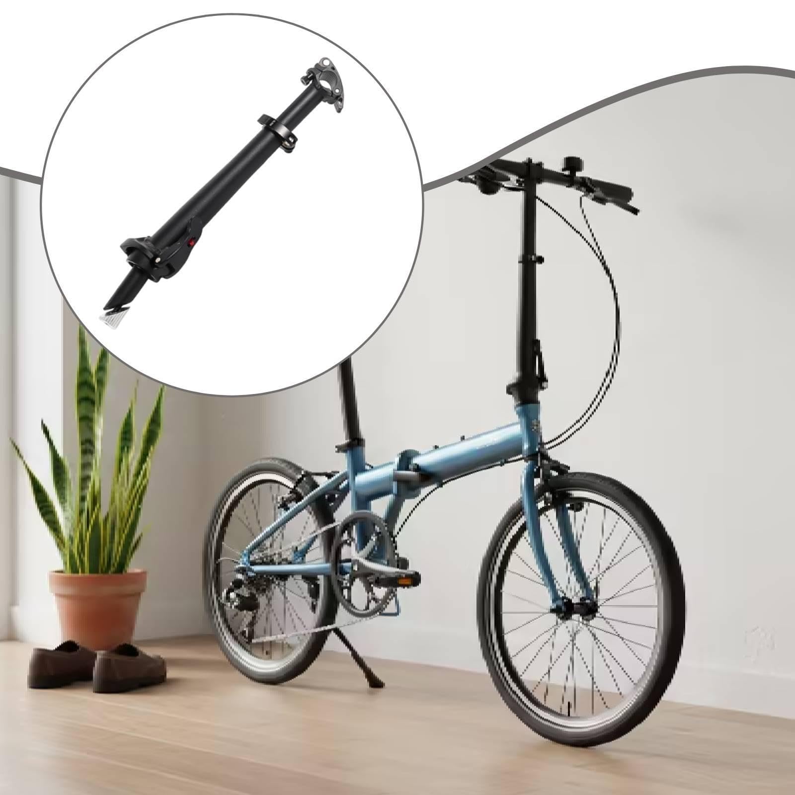 Attacco Manubrio Bici a Sgancio Rapido, Manubrio Pieghevole, Rialzo per Manubrio Bici, Lega di Alluminio, Altezza Regolabile, Componente Rialzo, Stelo, Style a