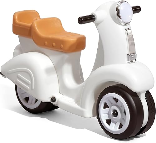 Miniatura 9 de Step2 Scooter de paseo  Rosa  Juguete de paseo con diseño de estilo vintage, scooter de pie a suelo con cuatro ruedas para mayor estabilidad