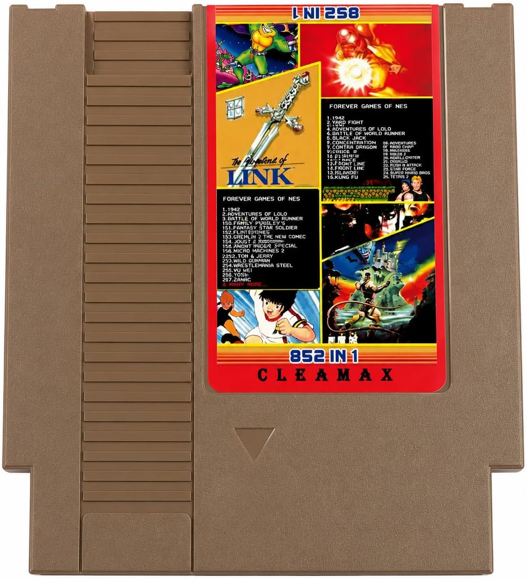 852 in 1 NES Cartridge, Multi-Game Collection for NES Console | Multi-Game Collection, For NES Console